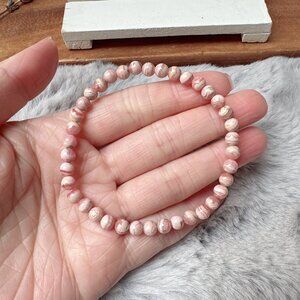 5mm Mini Rhodochrosite Beads Stretch Bracelet